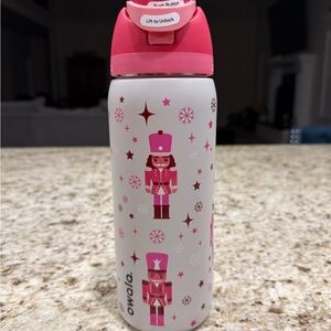 Owala Special Edition Push Button Water Bottle Pink Nutcracker Theme, 32oz